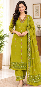 Pure Cotton Stitched Salwar Suit Set