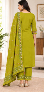 Pure Cotton Stitched Salwar Suit Set