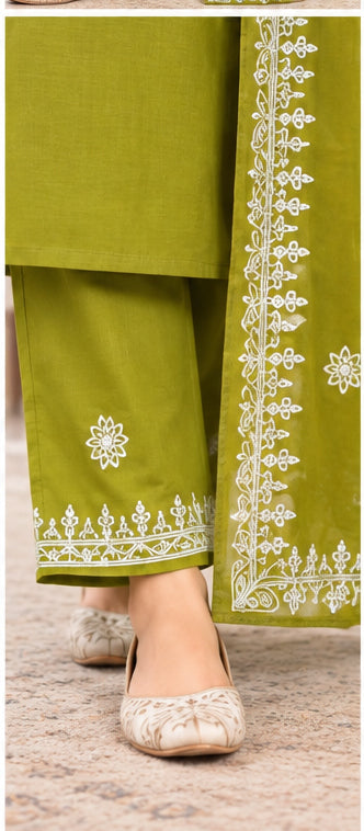 Pure Cotton Stitched Palazzo Salwar Suit Set with Double Pockets