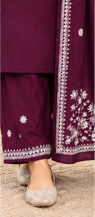 Pure Cotton Stitched Palazzo Salwar Suit Set