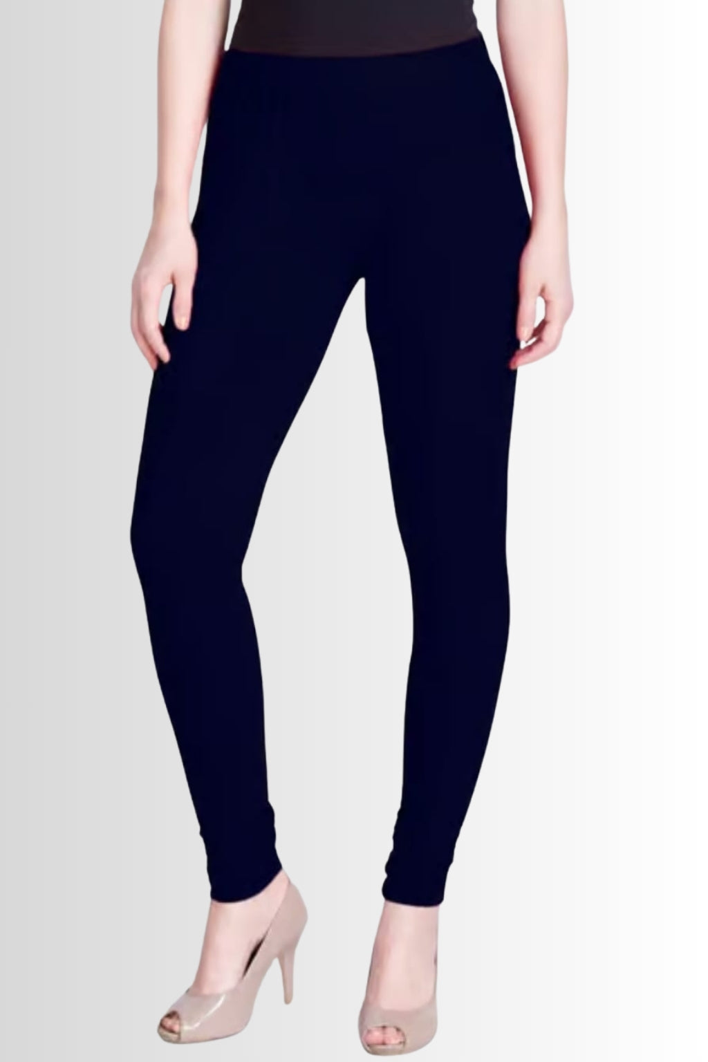 Women’s Navy Blue Chudidhar Leggings – Full Length | Stretchable Viscose Lycra | Daily & Ethnic Wear