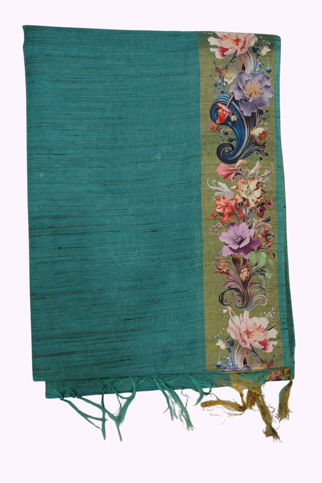 Bhagalpur Art Silk Saree - Blue