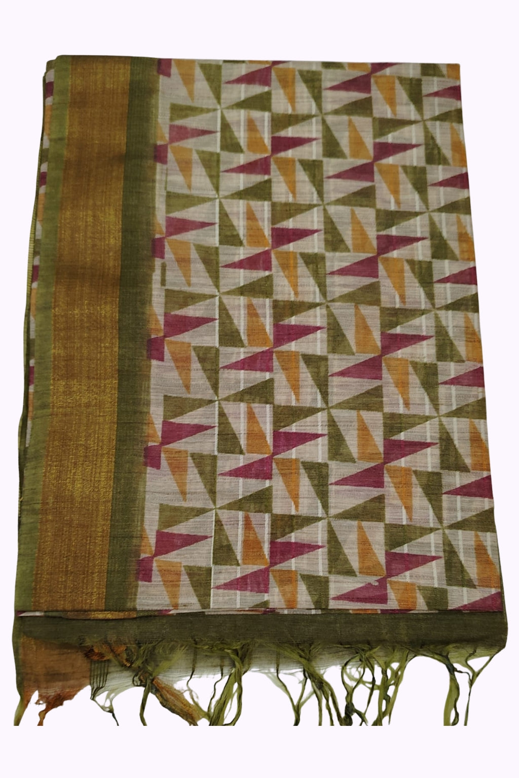 Bhagalpur Art Silk Saree - Green