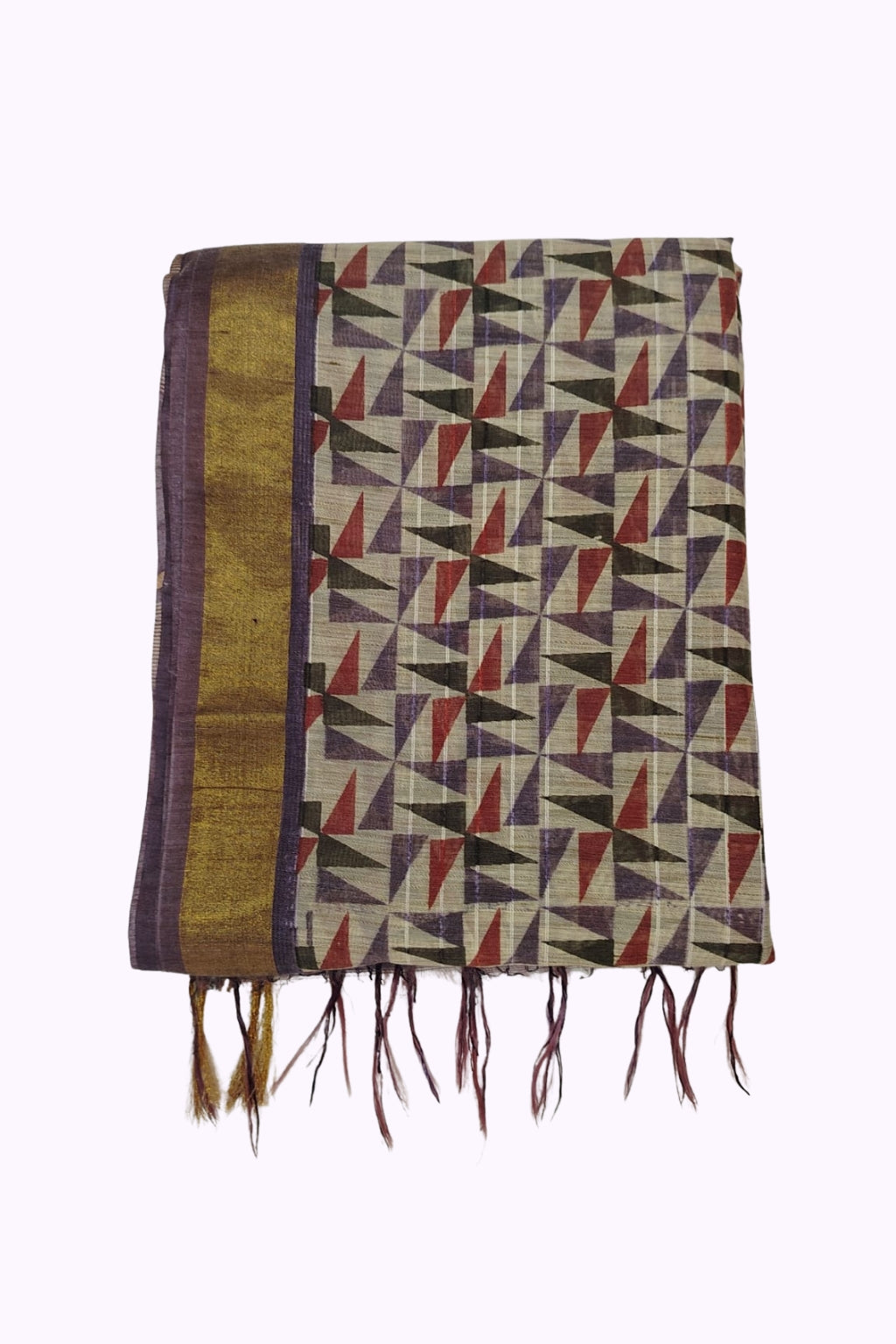 Bhagalpur Art Silk Saree - Purple