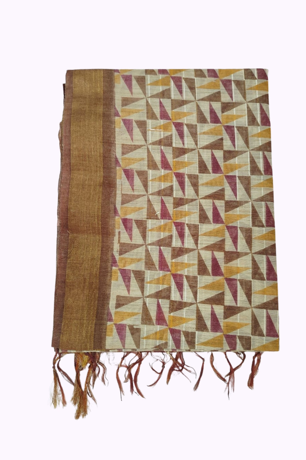 Bhagalpur Art Silk Saree - Brown