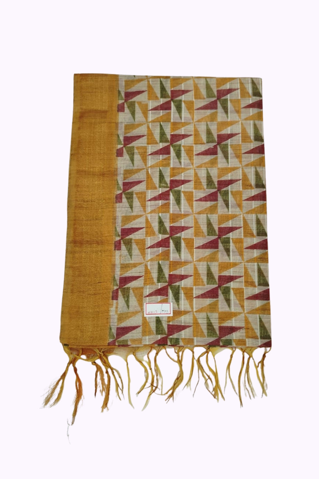 Bhagalpur Art Silk Saree - Yellow