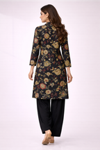 Women’s Collar Neck Co-Ord Set with Patiala Pant – Vatican Fabric Regular Wear