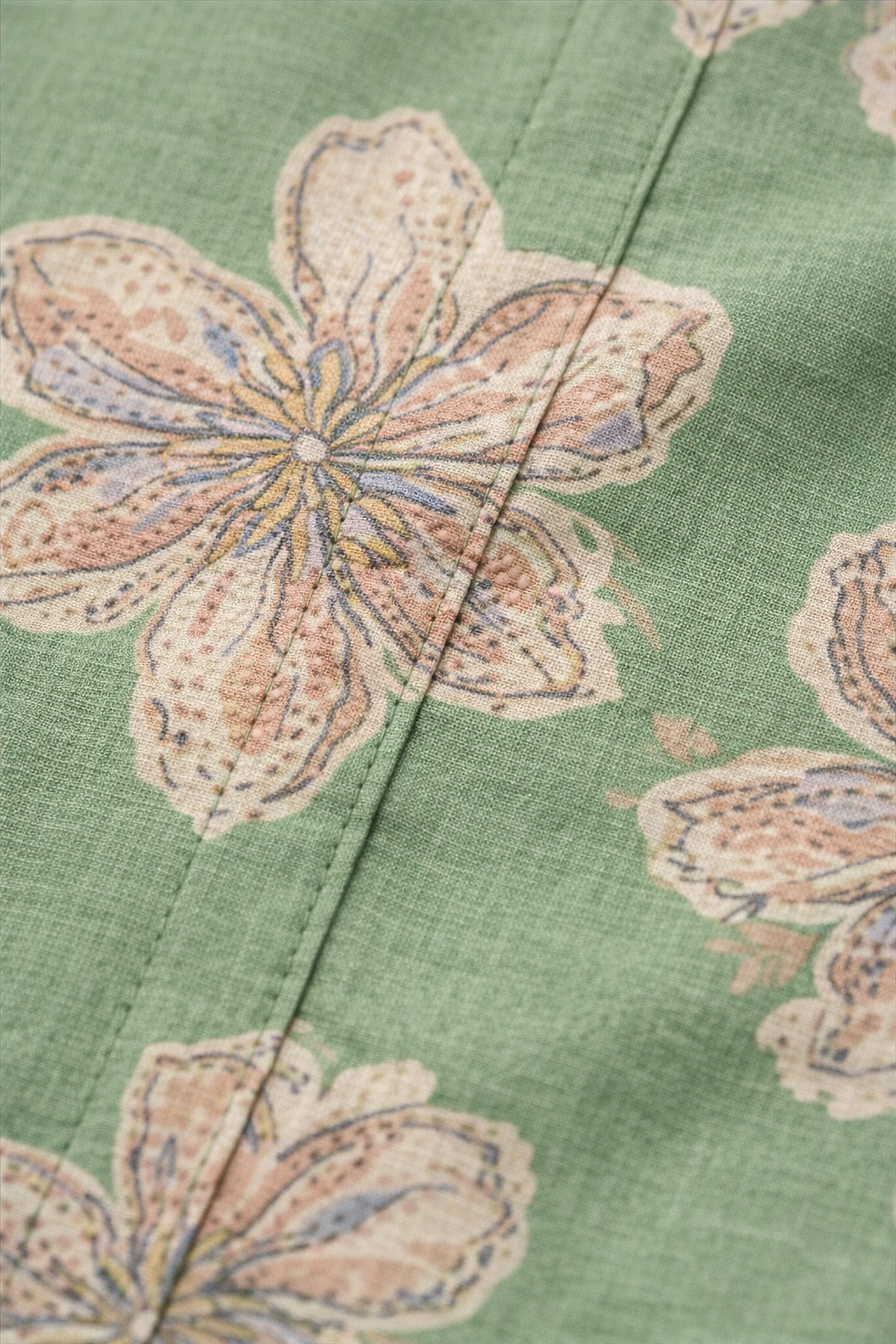 Pista Green Floral Co-Ord Set with Patiala Pant – Collar Neck Casual Wear