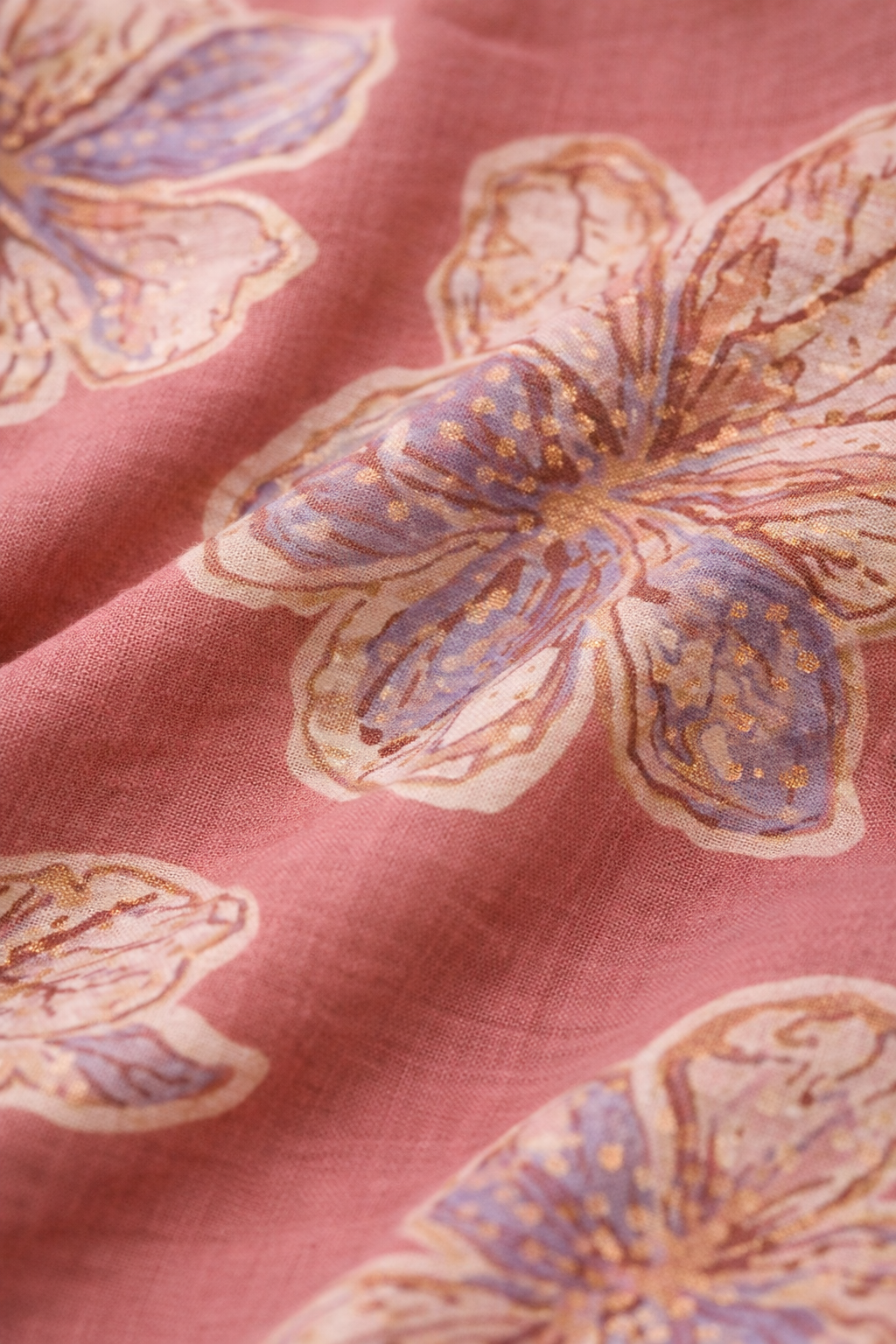 Peach Floral Co-Ord Set with Patiala Pant – Collar Neck Ethnic Casual Wear