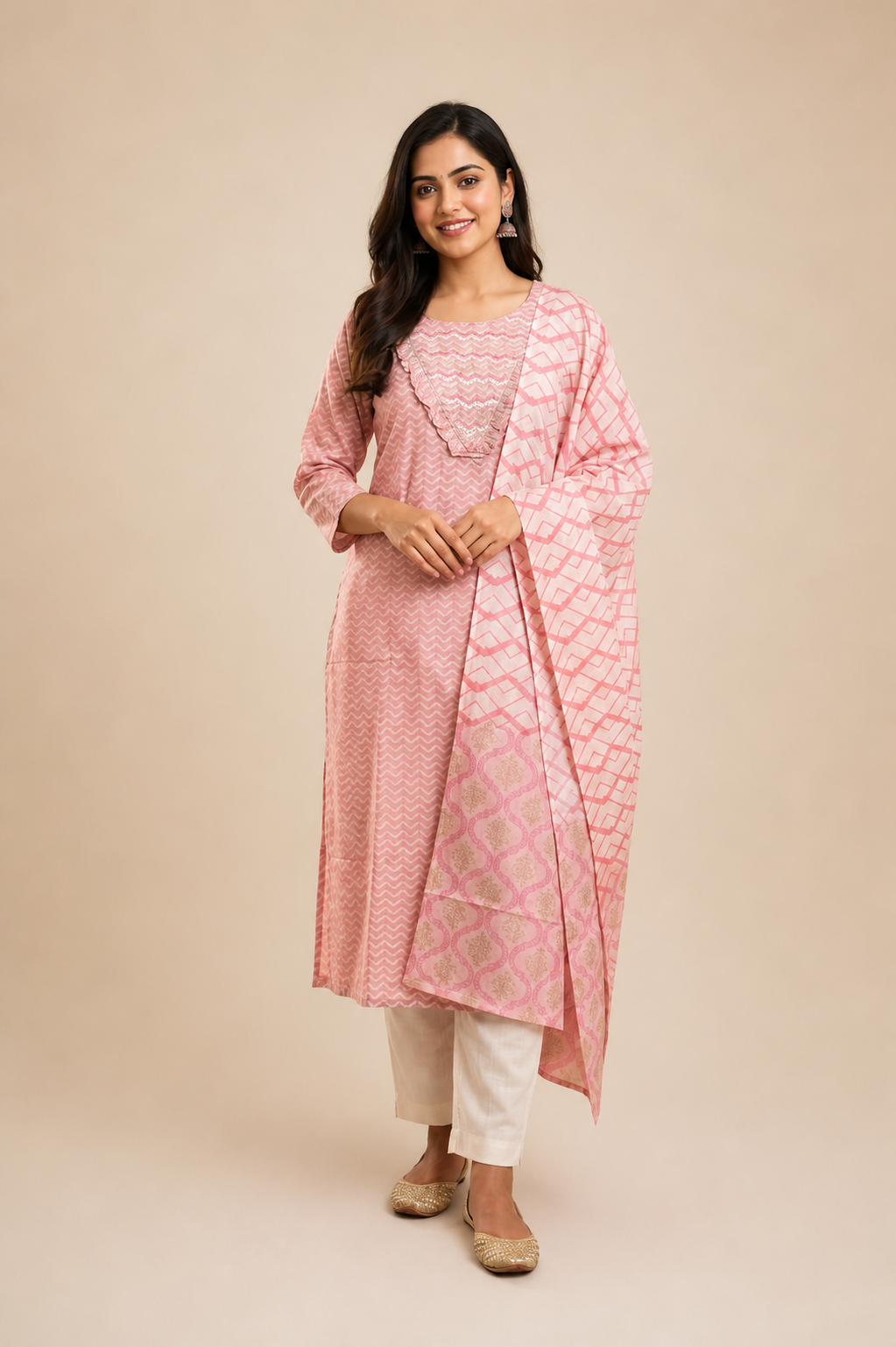 Soft Peach Salwar Suit