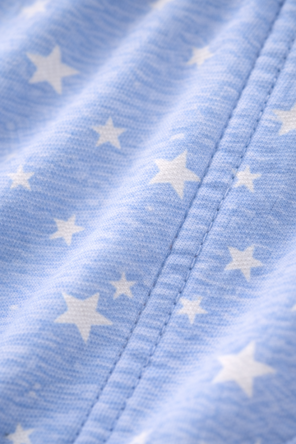 Light Blue Printed Ladies Track Pant – Cotton Lycra, Elastic Waist with Pocket