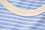 Women’s Blue & White Striped T-Shirt – Classic Casual Everyday Top