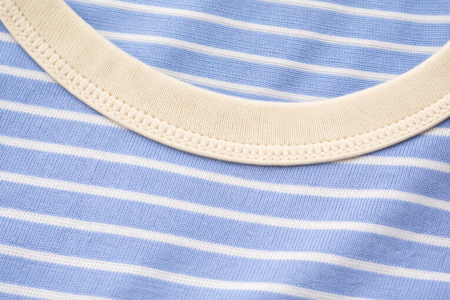 Women’s Blue & White Striped T-Shirt – Classic Casual Everyday Top