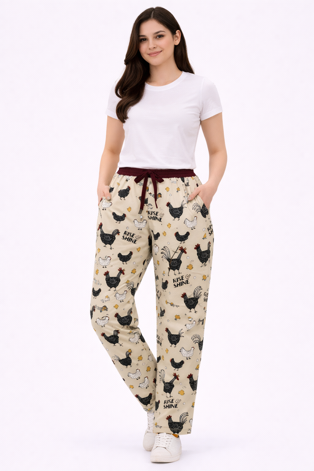 Women’s Light Sandal Printed Cotton Lycra Track Pant with Pockets